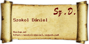 Szokol Dániel névjegykártya