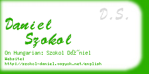 daniel szokol business card